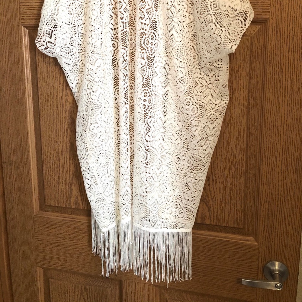 Lace Fringe Shawl